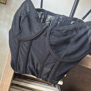 Mechant Black Corset Top